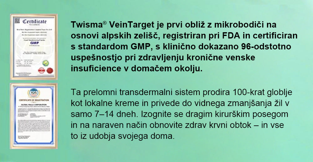 🔥Twisma® VeinTarget – Pokročilá mikro náplast na křečové žíly 🔥 96 % klinicky prokázaná účinnost ⚡ Viditelné výsledky už za 7–14 dní 🌿 Šetrná podpora pro lehčí a uvolněnější nohy 🦵✨