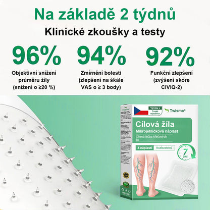 🔥Twisma® VeinTarget – Pokročilá mikro náplast na křečové žíly 🔥 96 % klinicky prokázaná účinnost ⚡ Viditelné výsledky už za 7–14 dní 🌿 Šetrná podpora pro lehčí a uvolněnější nohy 🦵✨
