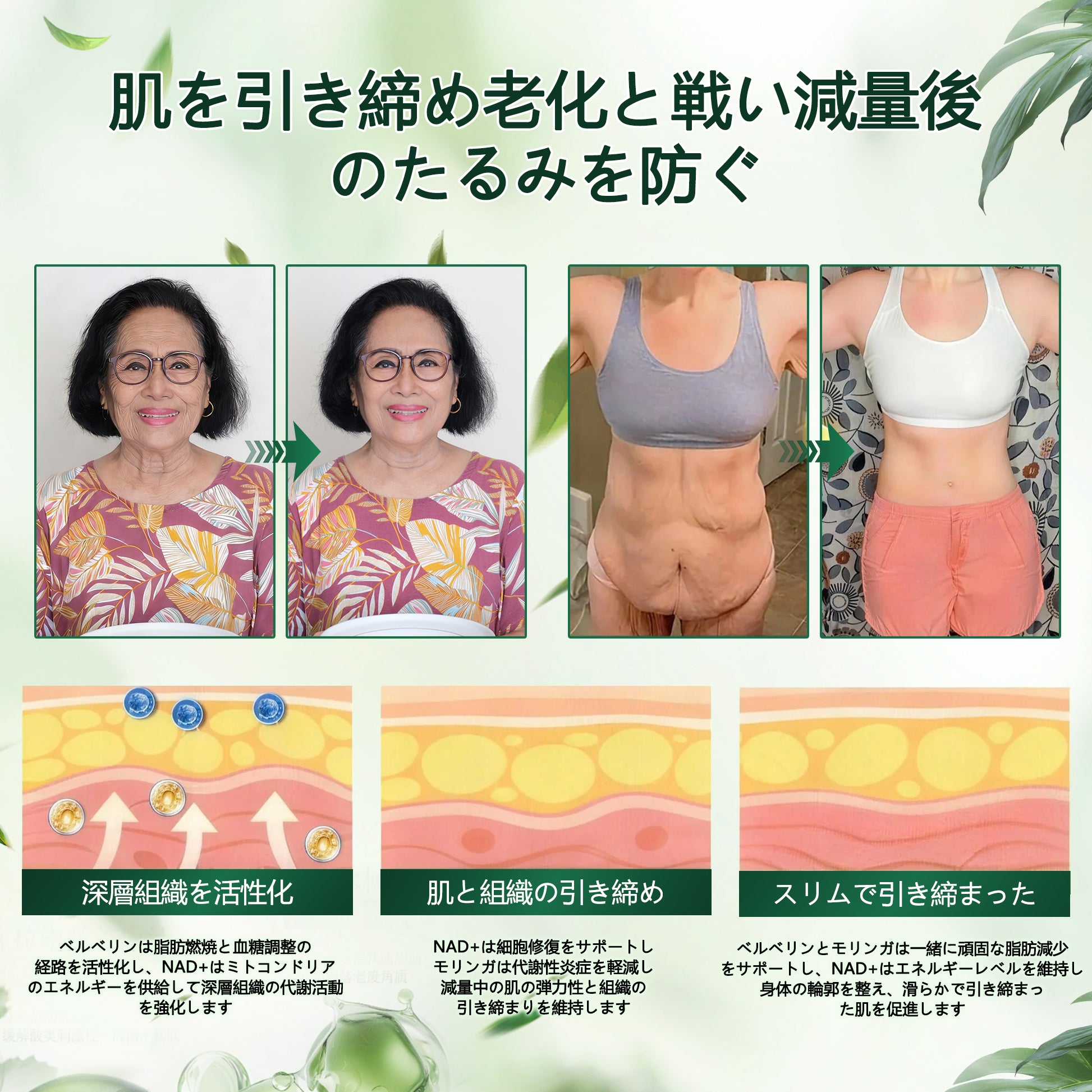 Glumasetide®＆NAD+ 8-in-1 ナノ強化フォーミュラ【アップグレード版】内臓脂肪 / 肥満 / 糖尿病 / 睡眠時無呼吸 / 関節ケア / 肌のたるみ 集中サポート ✨