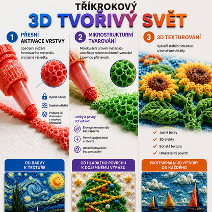 Ušetřete 50 % při dnešní objednávce 丨 CleraNaure® 3D Relief Art Pen – Proměňte své ploché kresby v hmatové 3D umění🔥